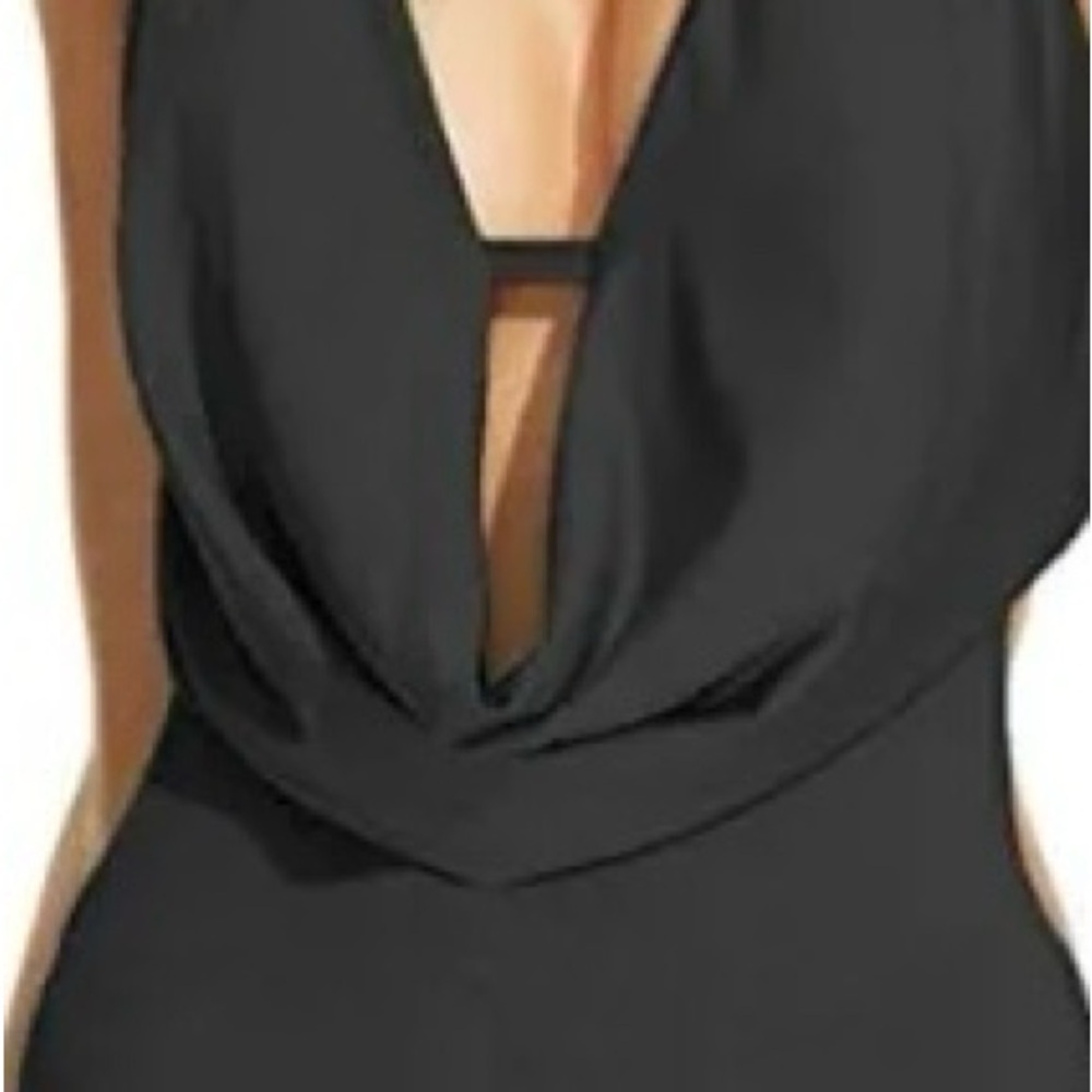Elegant Black Halter bathing suit